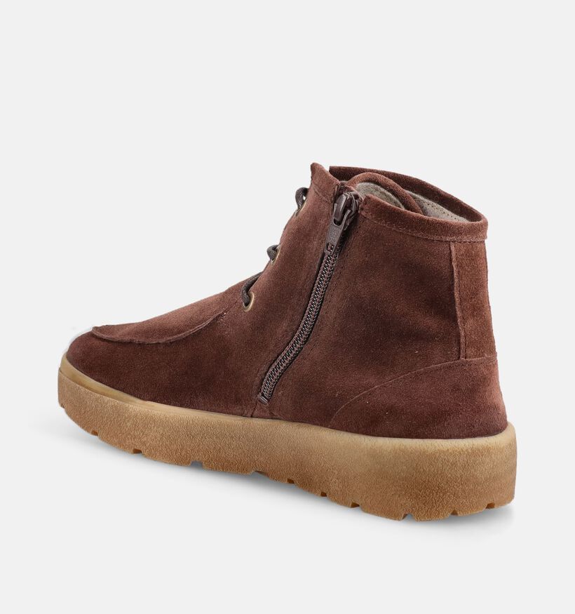 Think! Creps Boots &agrave; lacets en Marron pour femmes (381355) - pour semelles orthop&eacute;diques