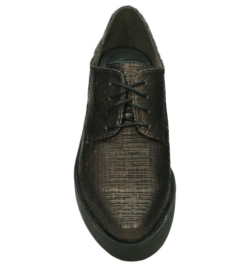 Tamaris Chaussures à lacets en Bronze en cuir (184114)