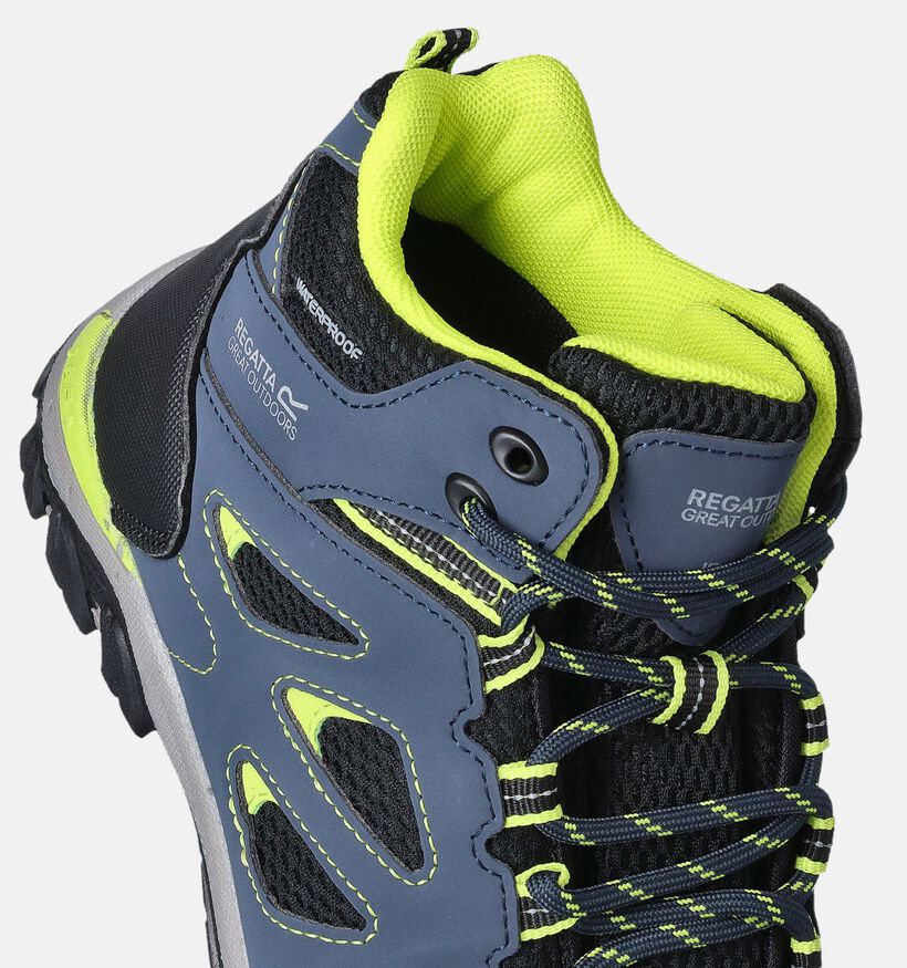 Regatta Holcombe Mid Jnr Blauwe Wandelschoenen voor jongens (361299) - geschikt voor steunzolen