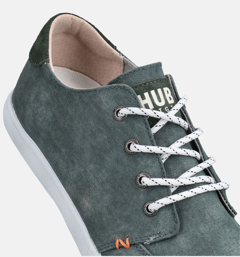 Hub BOSS Groene Veterschoenen voor heren (369579) - geschikt voor steunzolen