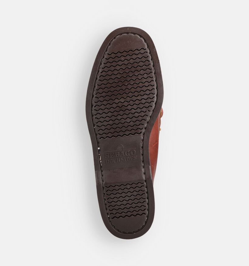 Sebago Dockside Portland Waxed Bruine Mocassins voor heren (363880)