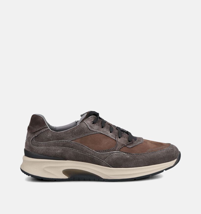 Gabor Rollingsoft Baskets en Marron fonc&eacute; pour hommes (380911) - pour semelles orthop&eacute;diques
