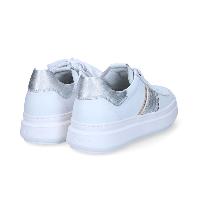NeroGiardini Witte Sneakers voor dames (321123) - geschikt voor steunzolen