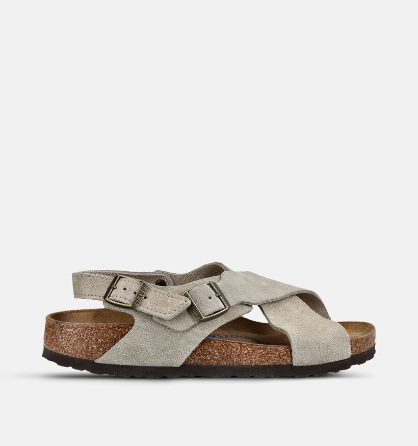 Birkenstock Tulum Suede Taupe Slippers voor dames (384358)