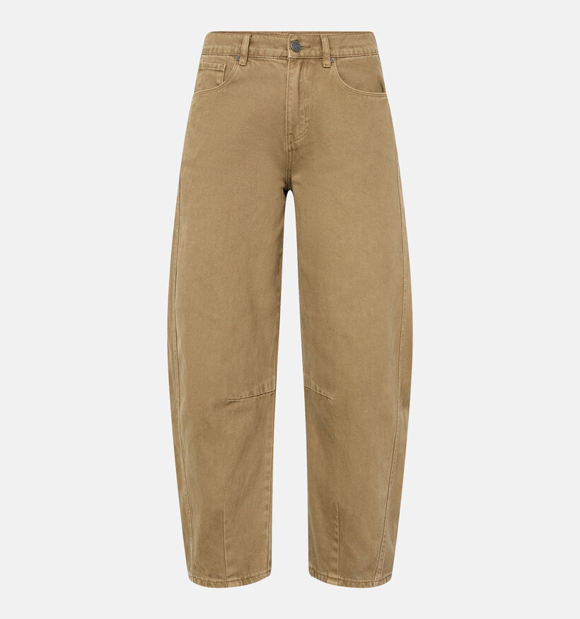 Sisters Point Fiora Kakigroene Barrel Jeans voor dames (386267)