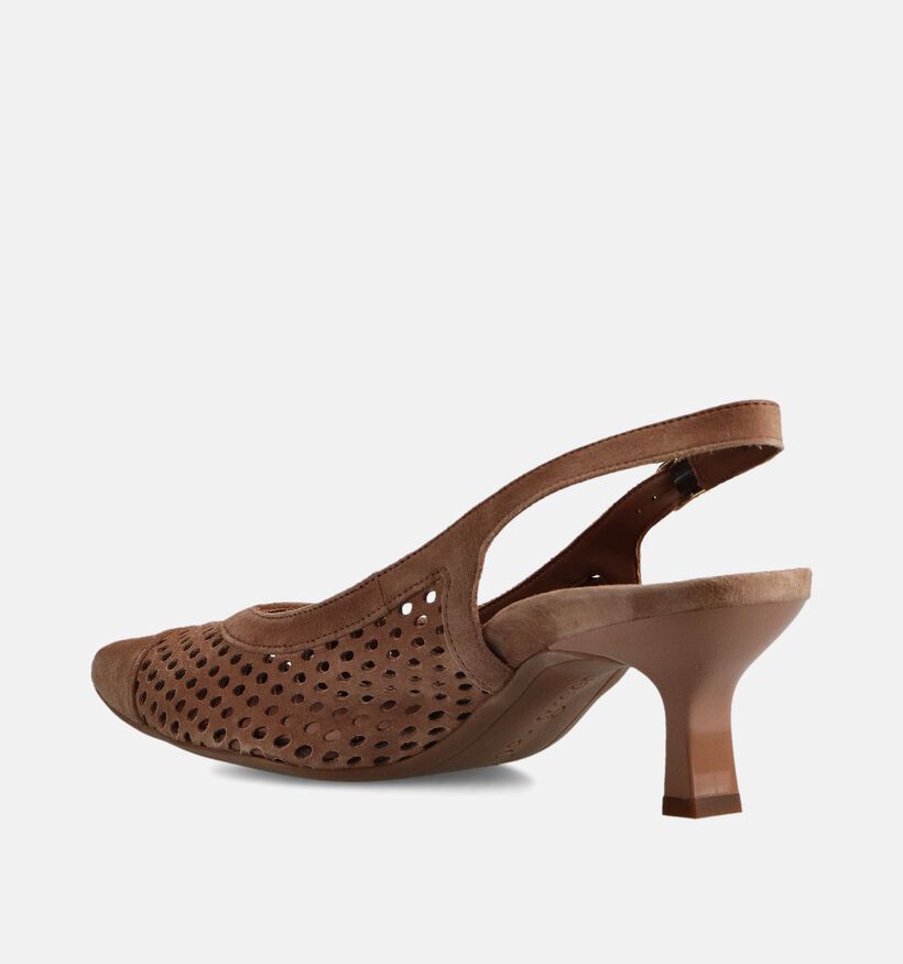 Paul Green Bruine Slingback Pumps voor dames (374115)