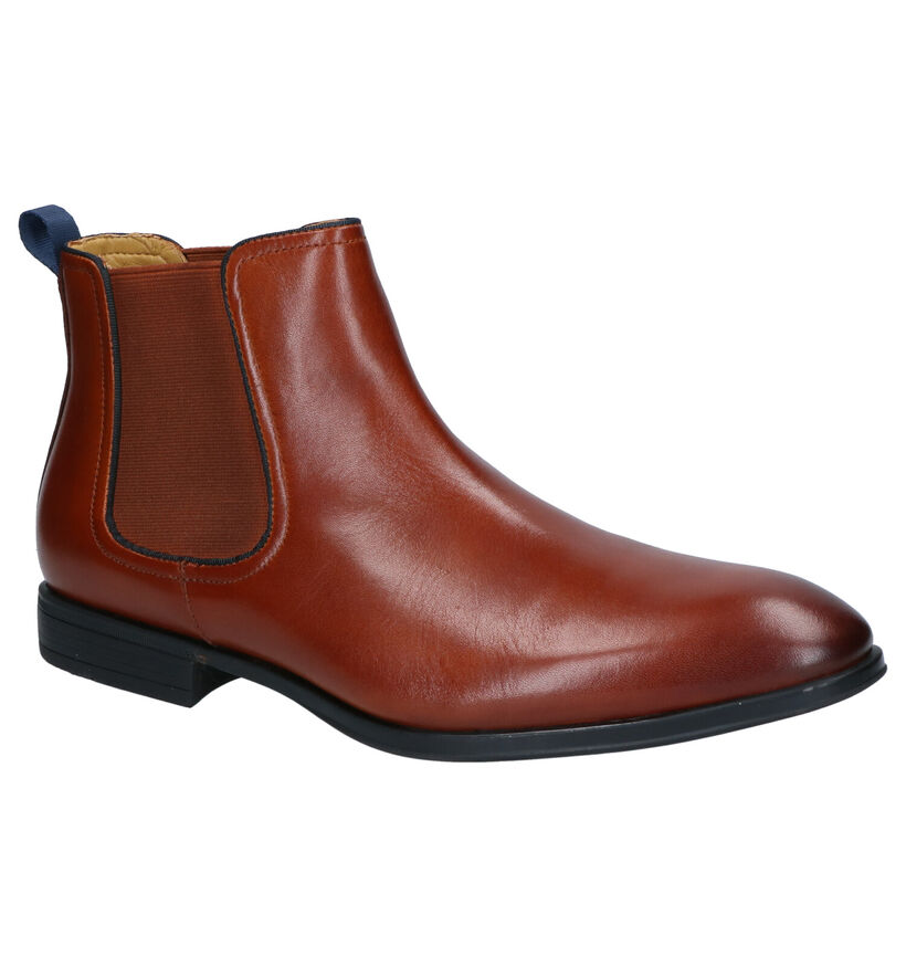 Steptronic Cognac Chelsea Boots in leer (259265)