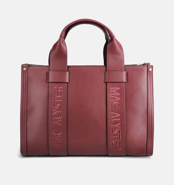 Mac Alyster Sacs &agrave; main Noir/Marron/Bordeaux