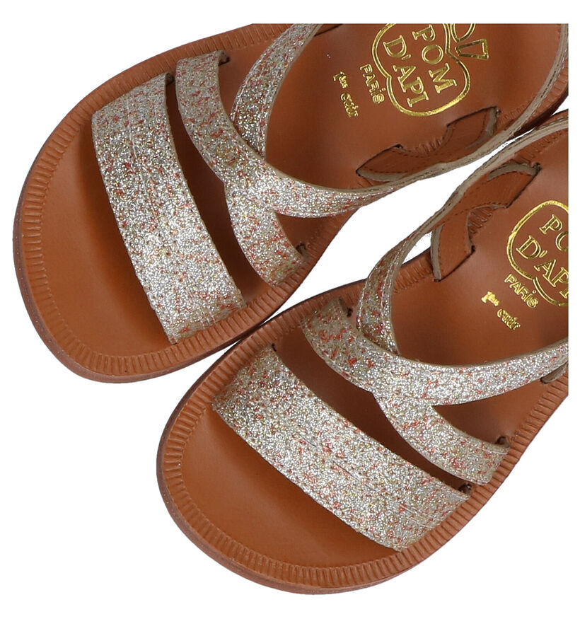 Pom d'Api Plagette Lagon Gouden Sandalen in leer (288634)