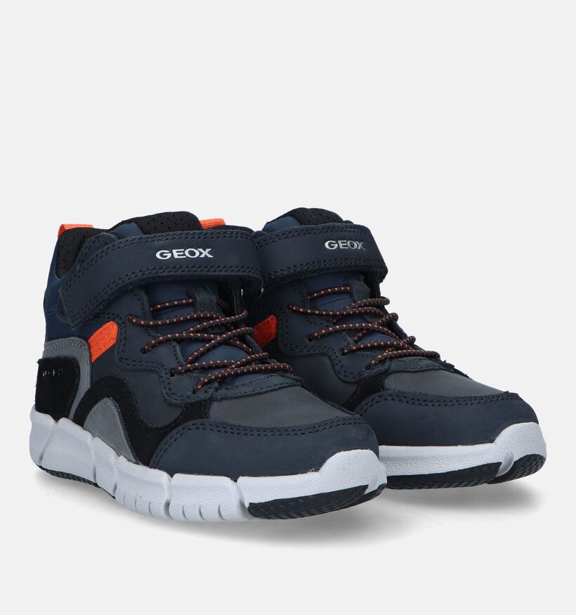 Geox Flexyper Blauwe Hoge Sneakers voor jongens (330076) - geschikt voor steunzolen