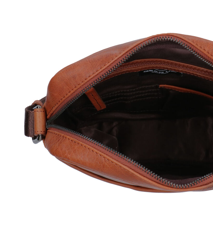 Maverick Sac à bandoulière en Cognac pour hommes (326222)