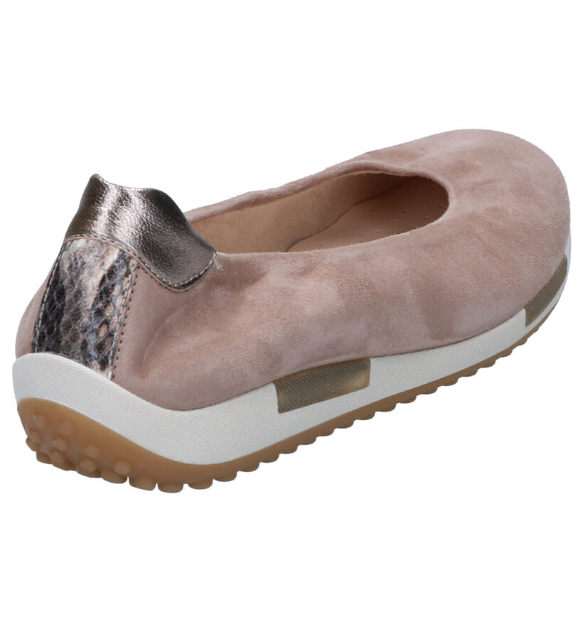 Gabor Ballerines en Taupe en daim (271641)