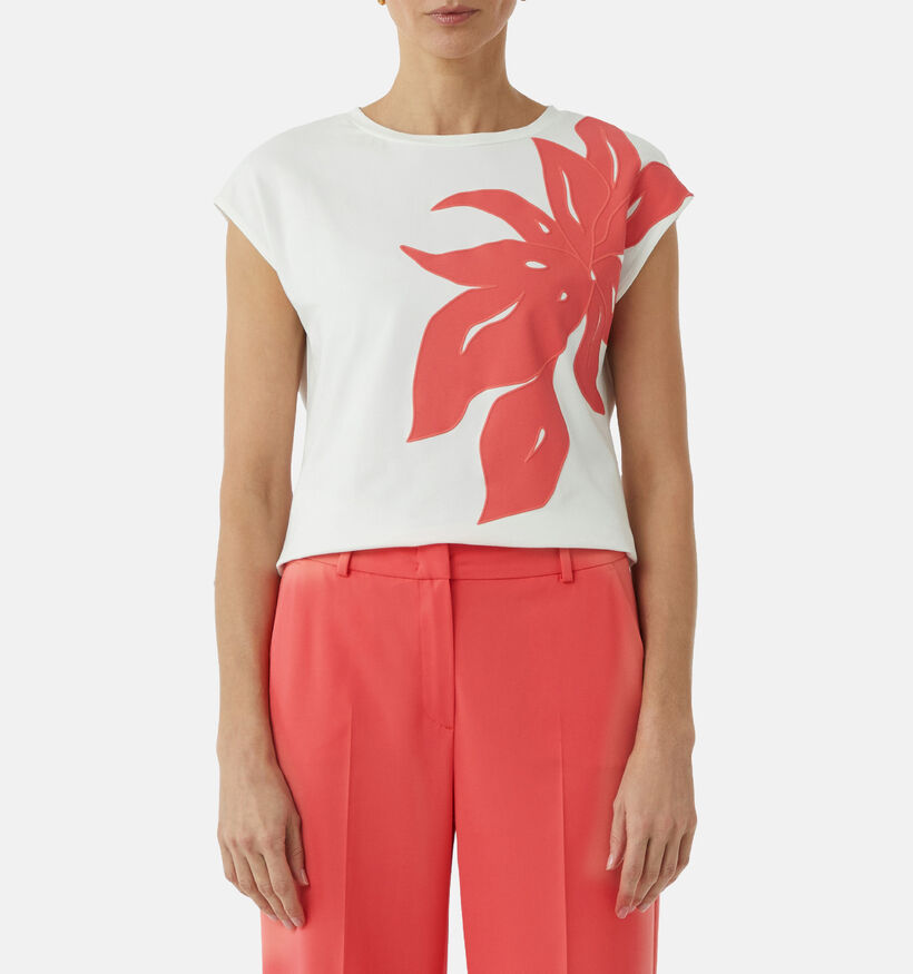 comma Witte T-shirt voor dames (358261)