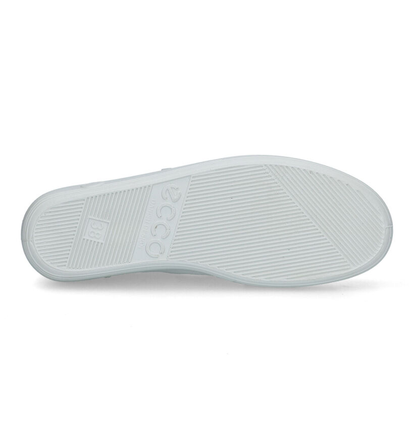 ECCO Soft 2.0 Chaussures à velcro en Blanc pour femmes (321149) - pour semelles orthopédiques