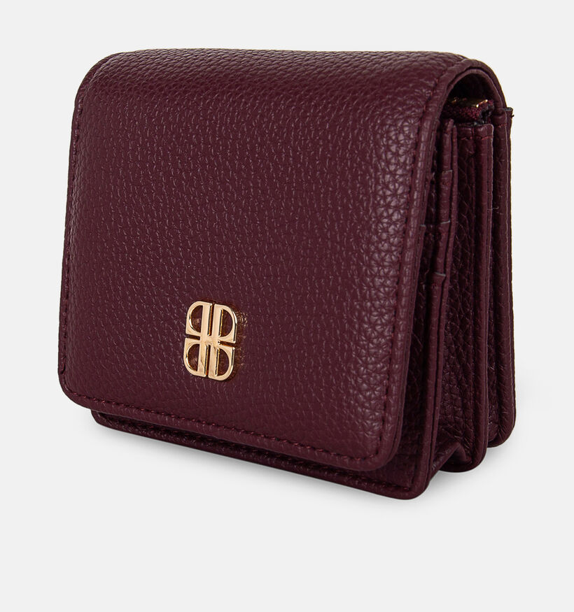 Laurent David Bordeaux Portemonnee met Rits voor dames (381588)