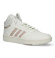 adidas Hoops 3.0 Mid Zwarte Sneakers in kunstleer (316561)