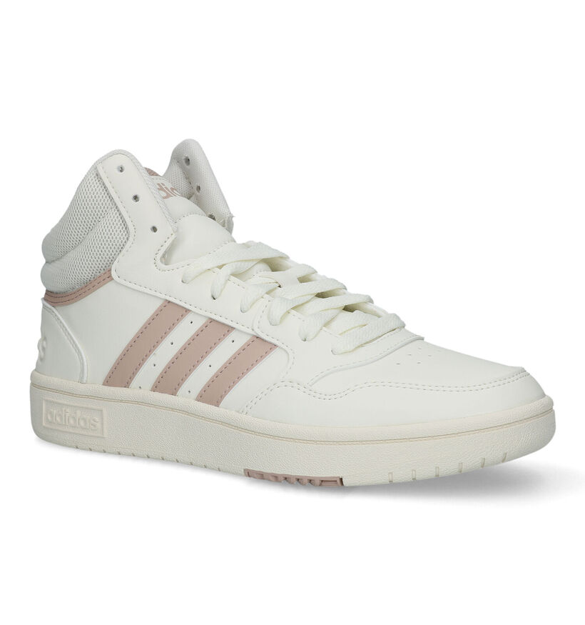 adidas Hoops 3.0 Mid Baskets en Écru pour femmes (324496)