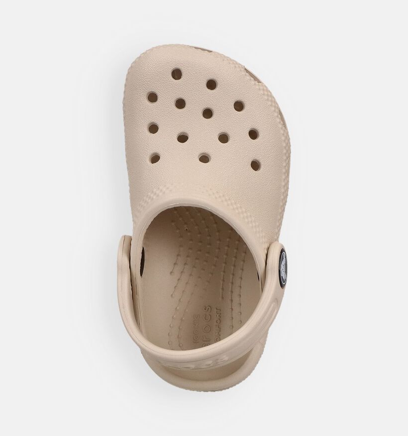 Crocs Classic Clog Nu-pieds en Beige pour filles, gar&ccedil;ons (371015)