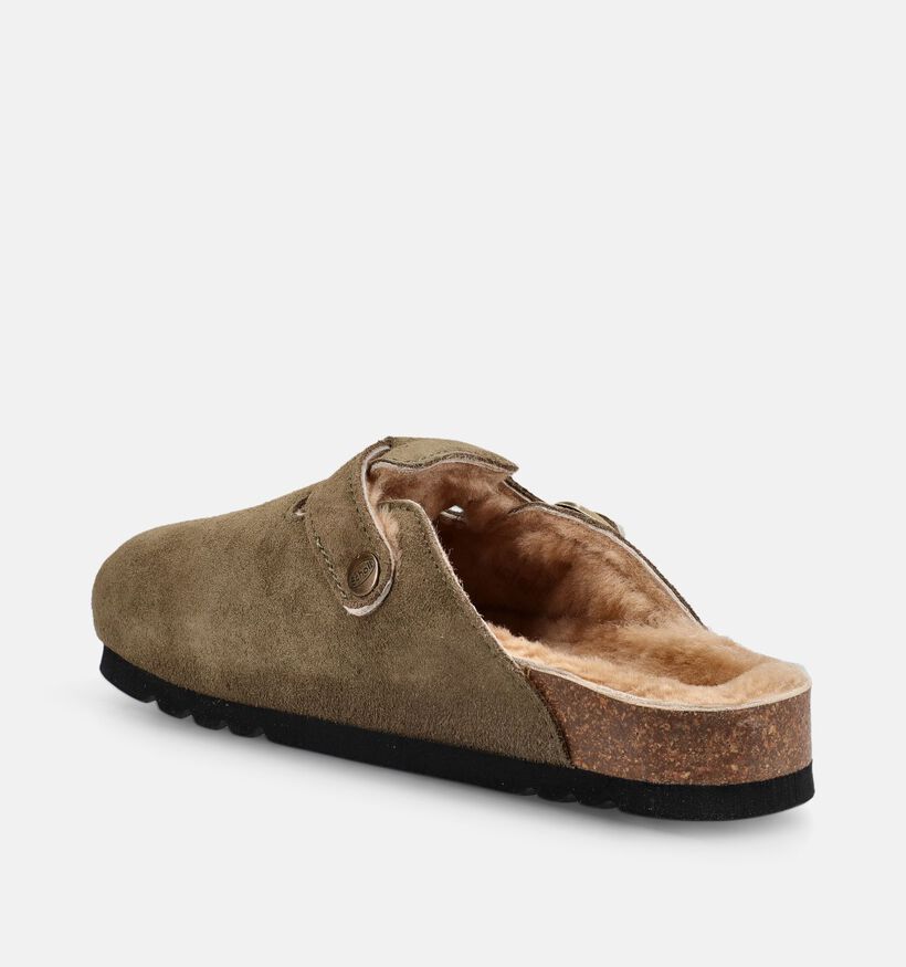 Scholl Fae New Kakigroenen Slippers voor dames (381006)