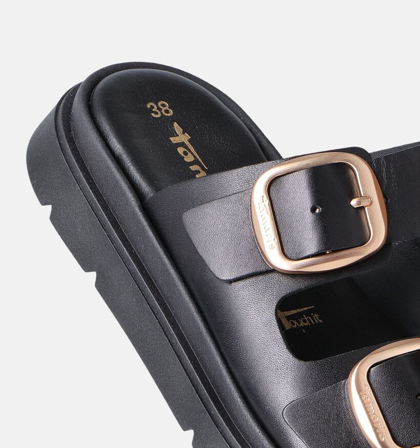Tamaris Zwarte Platte Slippers voor dames (354320)