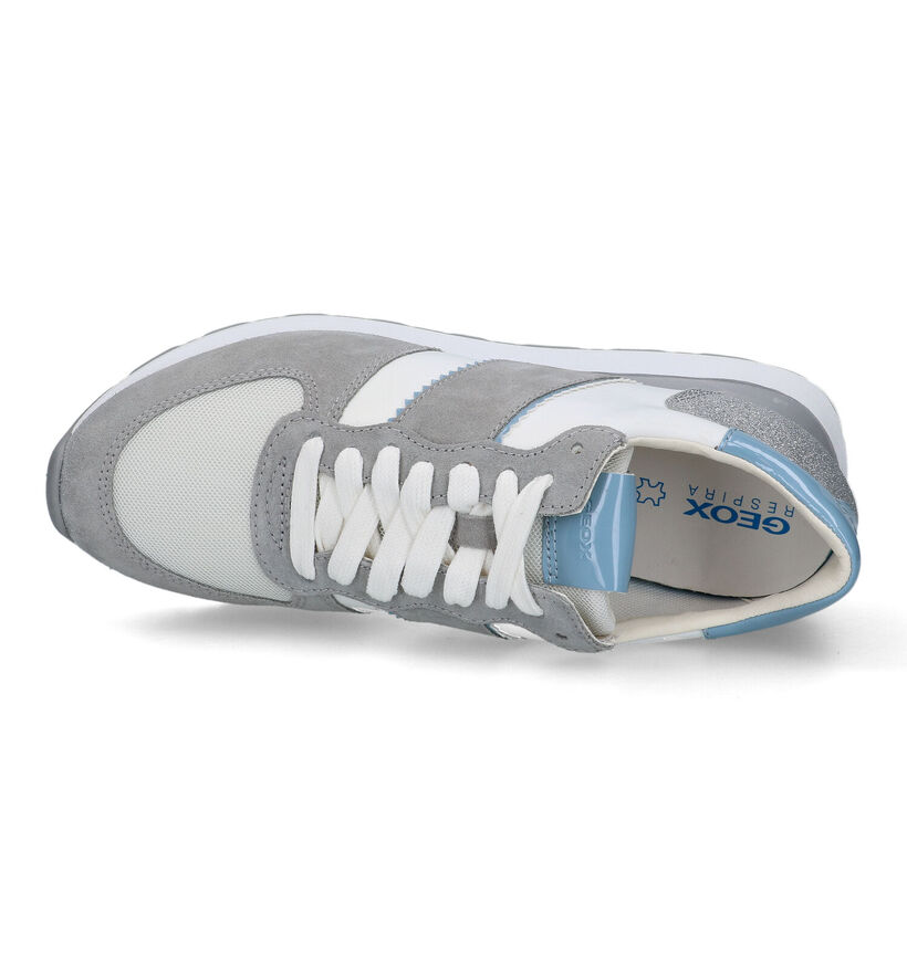Geox Spherica Vseries Grijze Sneakers in daim (326648)