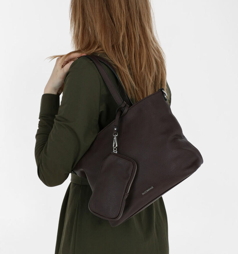 Emily & Noah Bruine Bag in bag Handtas in kunstleer (282165)