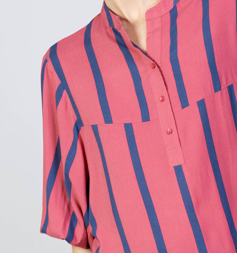 Vero Moda Falulah Roze/Blauwe Gestreepte Blouse voor dames (369366)