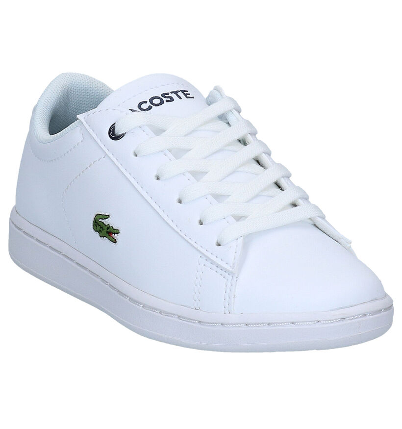 Lacoste Carnaby Evo Chaussures à lacets en Blanc en cuir (289809)