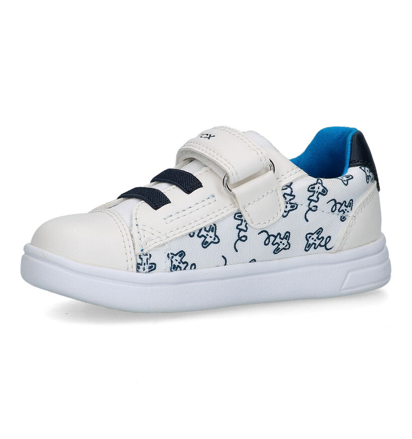 Geox Djrock Witte Sneakers voor jongens (320659) - geschikt voor steunzolen
