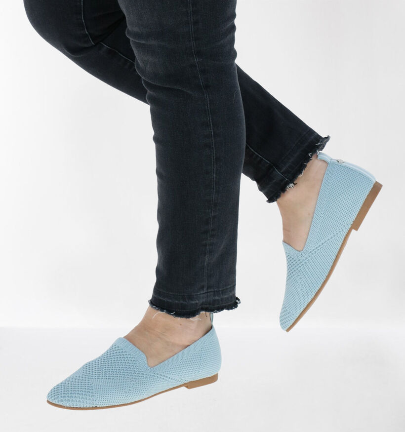 La Strada Witte Loafers in stof (289559)