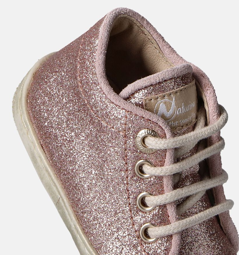 Naturino Sossi Glitter Chaussures pour bébé en Rose pour filles (355335) - pour semelles orthopédiques