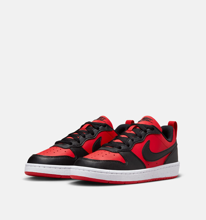 Nike Court Borough LOW GS Baskets en Noir pour filles, garçons (347945)