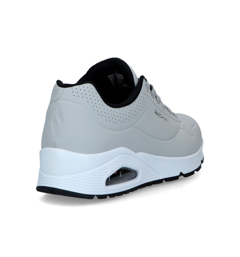 Skechers Uno Stand On Air Baskets en Gris pour hommes (324562) - pour semelles orthopédiques