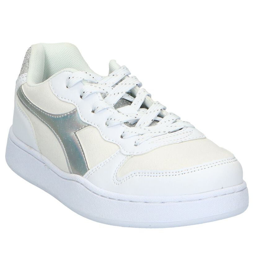 Diadora Playground Witte Sneakers in kunstleer (267943)