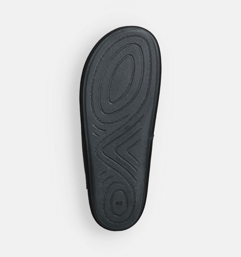 River Woods Hendrik Zwarte Pantoffels voor heren (381211) - geschikt voor steunzolen