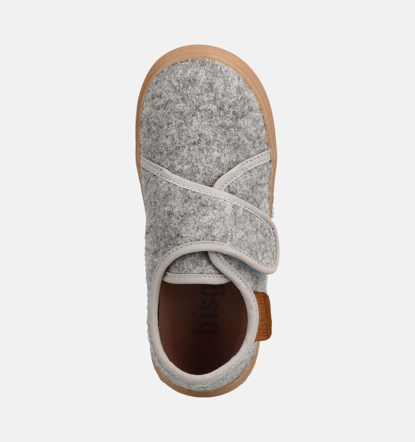 Bisgaard Pantoufles en Gris pour filles, gar&ccedil;ons (381032) - pour semelles orthop&eacute;diques