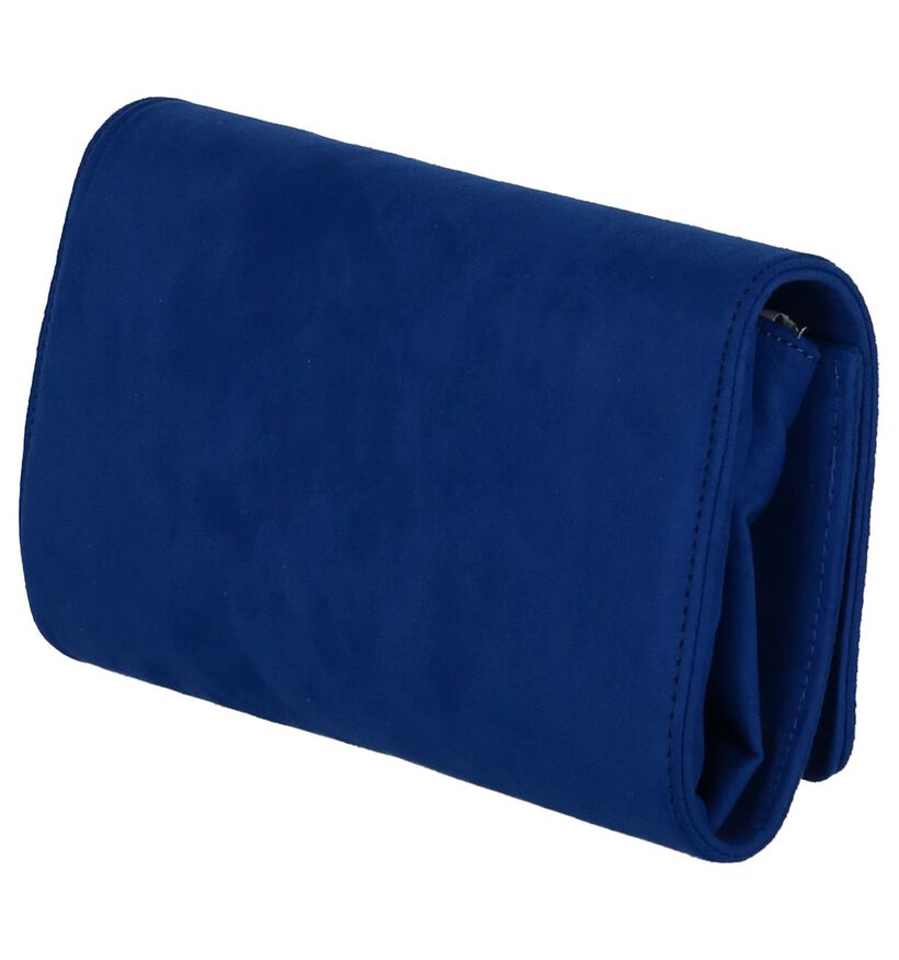 Blauwe Clutch Marco Tozzi in stof (246852)