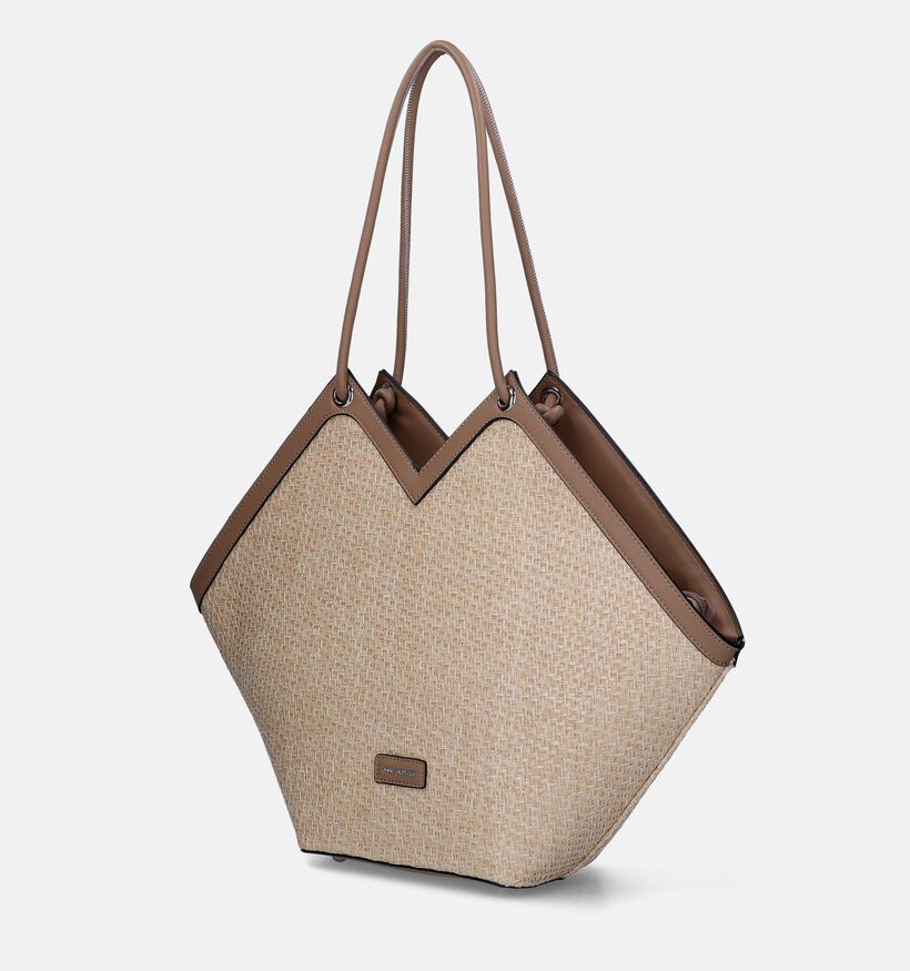 Mac Alyster Beige Shopper met rits voor dames (356751)
