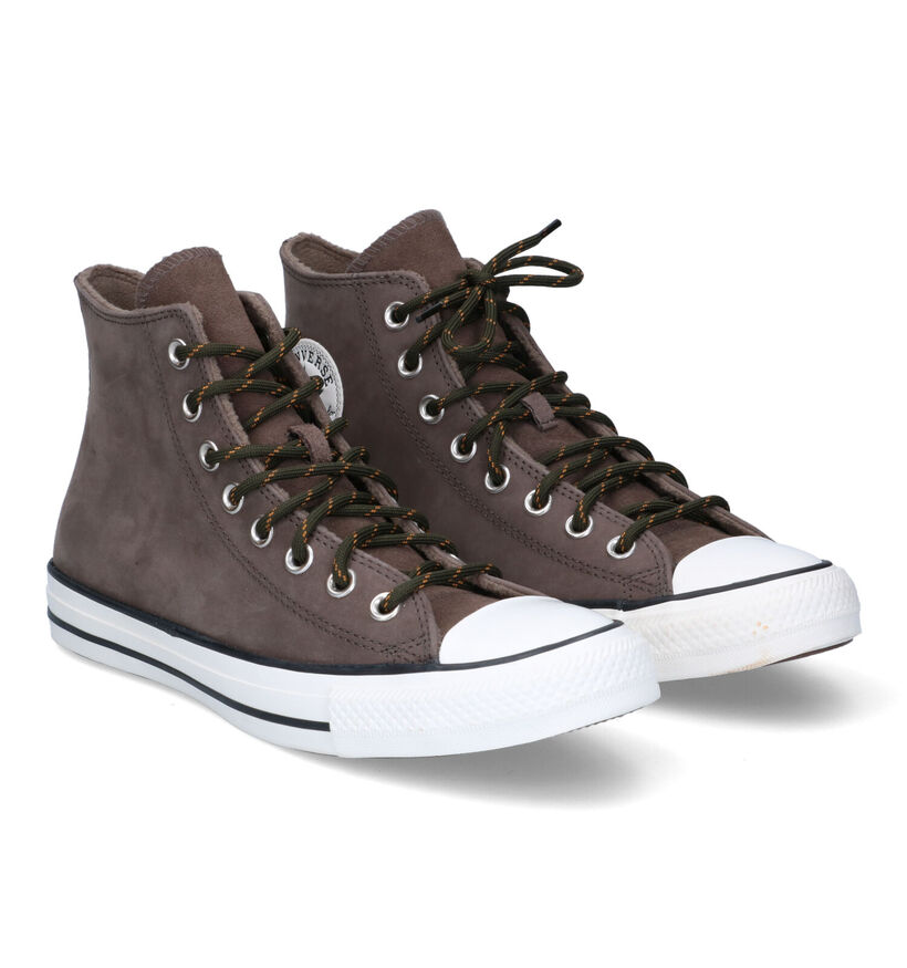 Converse CT All Star Hi Baskets en Khaki en nubuck (317291)