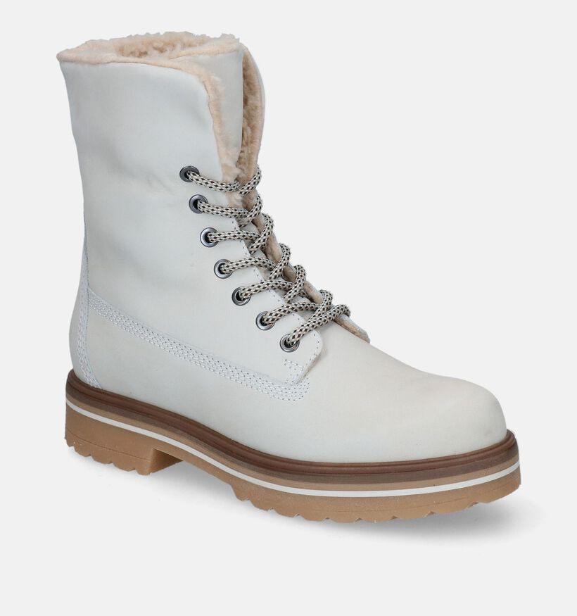 Signatur Odessa Ecru Veterboots voor dames (315787)