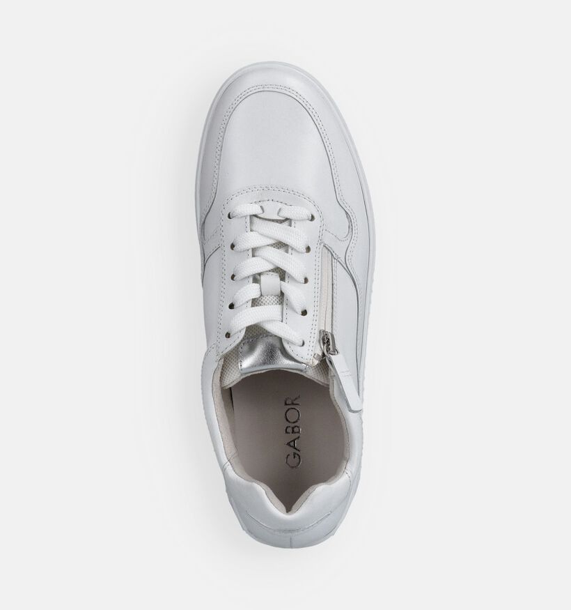 Gabor Witte Sneakers voor dames (368366) - geschikt voor steunzolen
