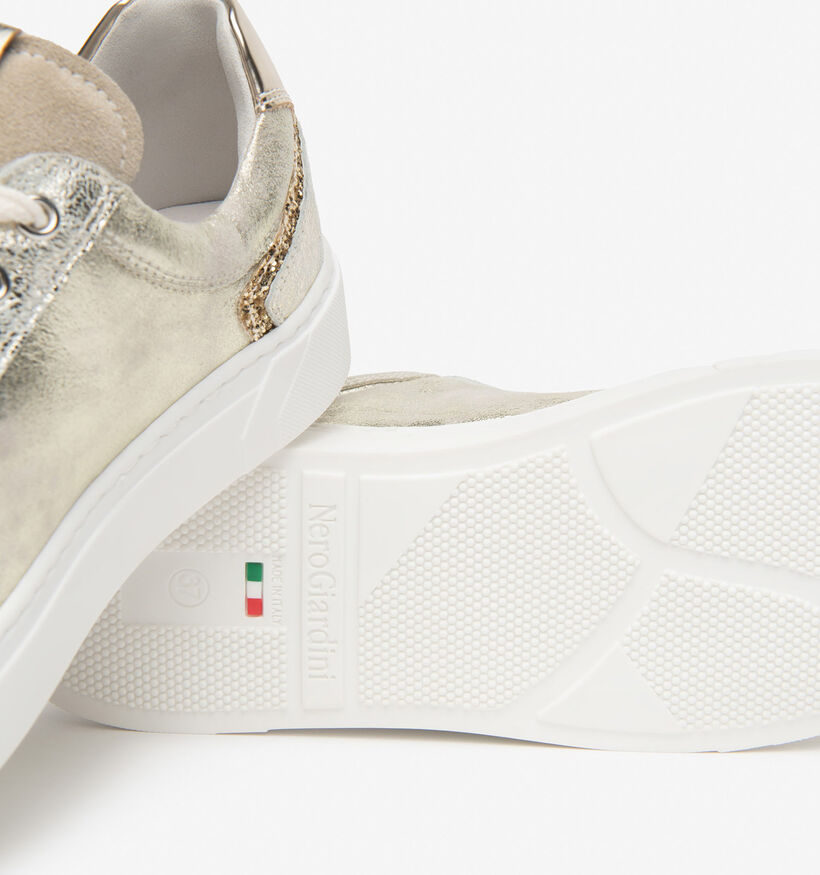 NeroGiardini Baskets habill&eacute;es en Or pour femmes (369089) - pour semelles orthop&eacute;diques