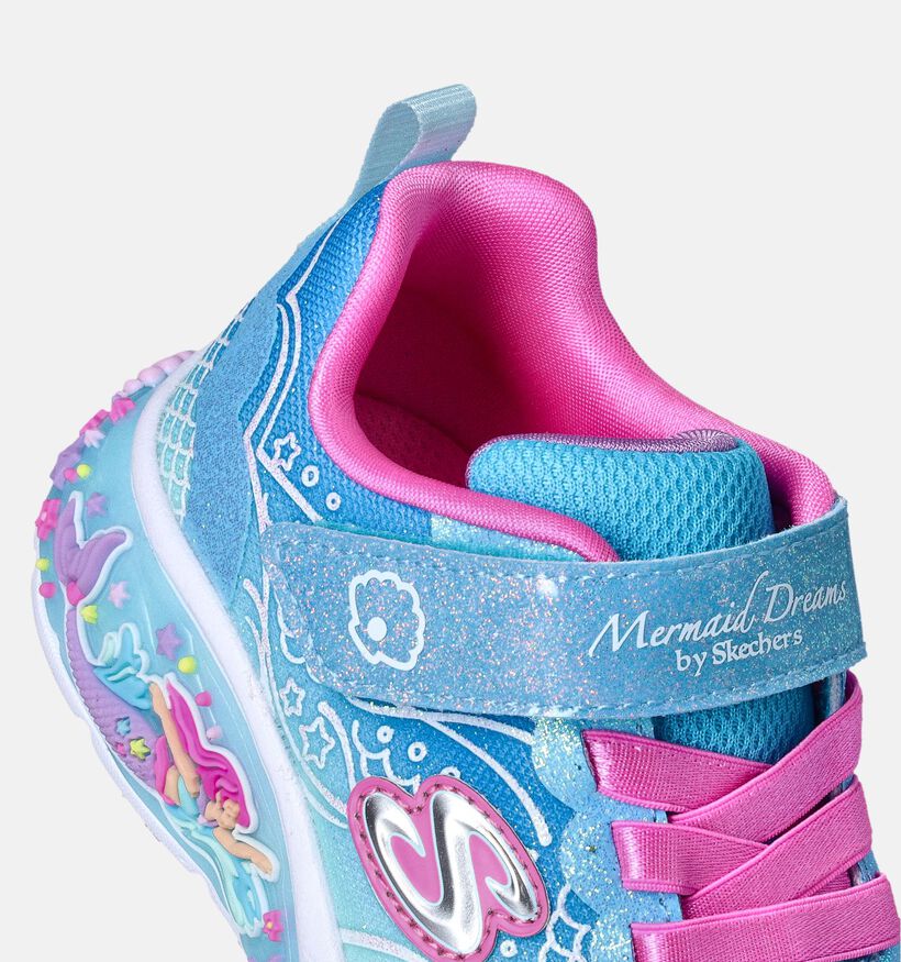 Skechers My Dreamers Mermaid Baskets en Bleu pour filles (361555)