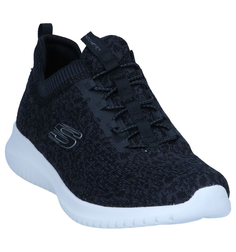 Skechers Ultra Flex Baskets basses en Noir en textile (251975)