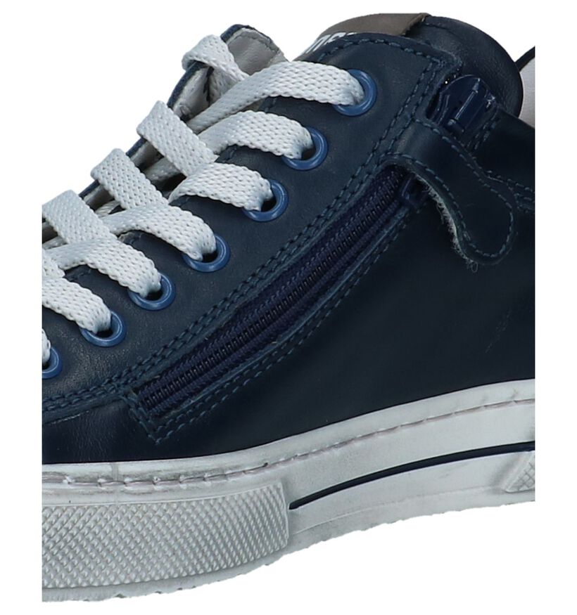 STONES and BONES CORSO Chaussures à Lacets en Bleu en cuir (267212)
