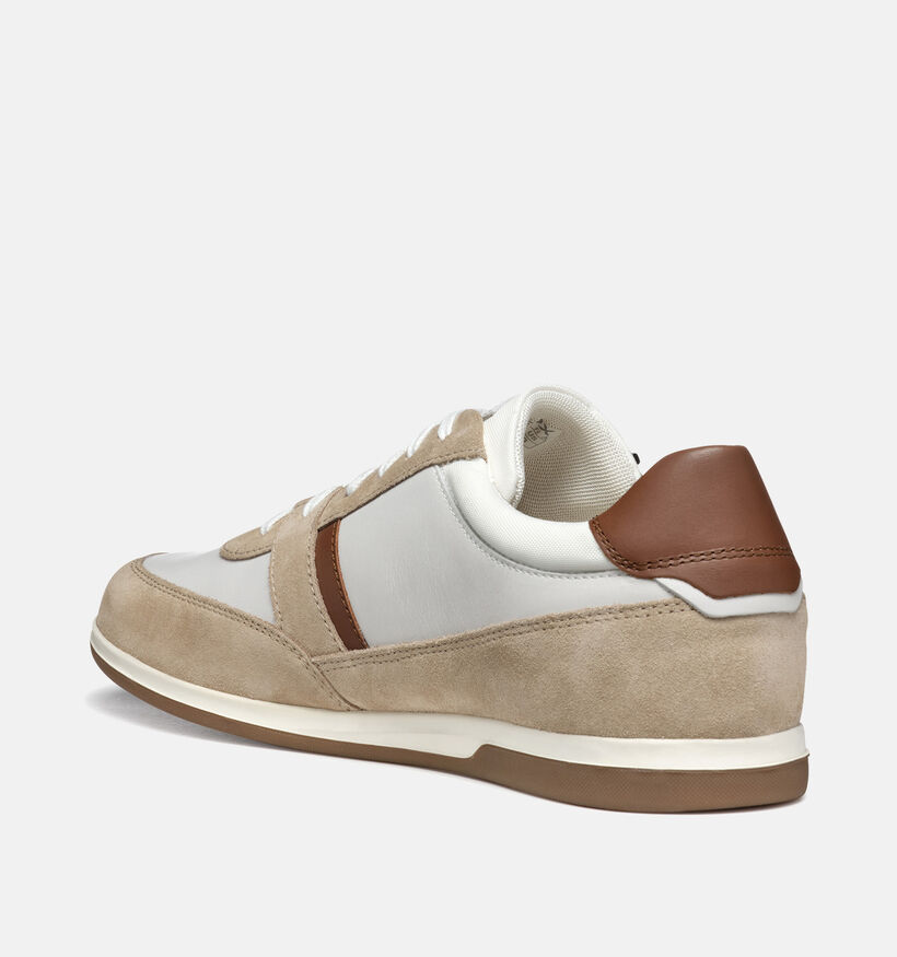 Geox Renan Witte Veterschoenen voor heren (351620) - geschikt voor steunzolen