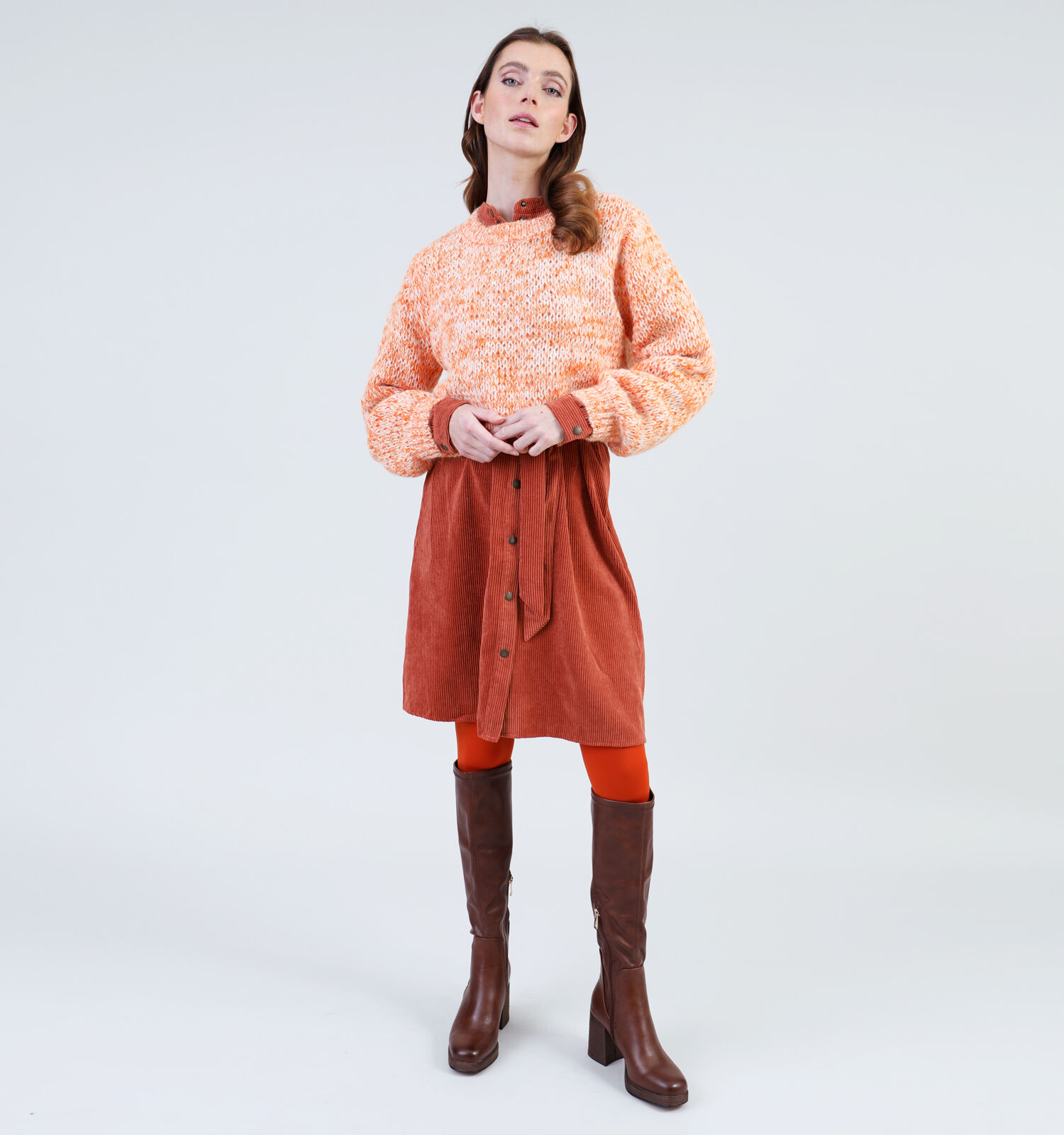 Oranje gebreide on sale trui dames