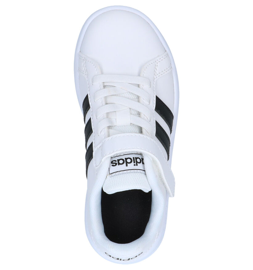 adidas Grand Court C Baskets en Blanc pour garçons (318923)