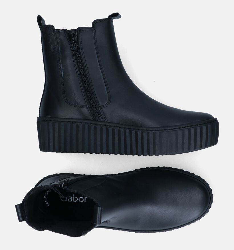 Gabor Best Fitting Chelsea en Noir pour femmes (315228) - pour semelles orthopédiques