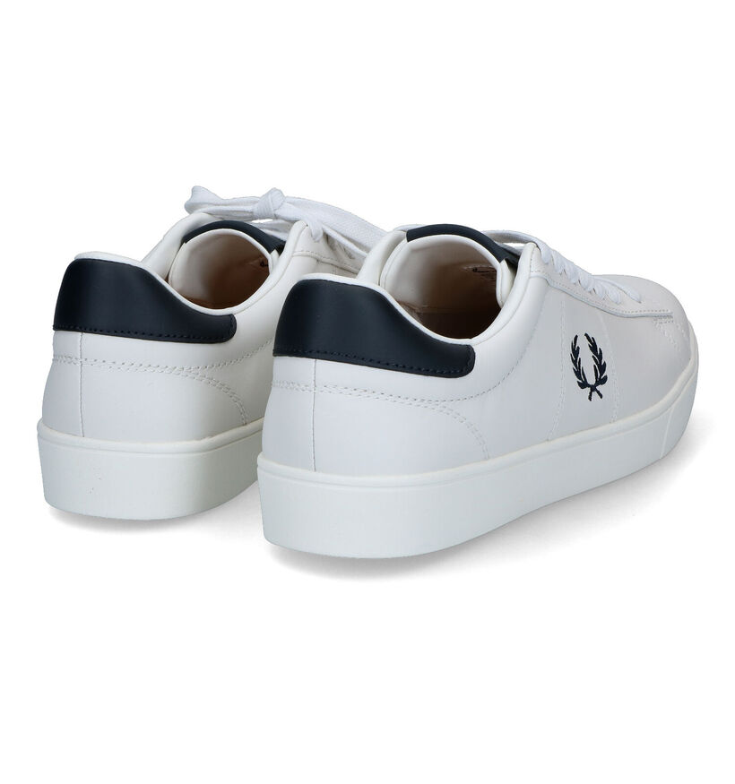 Fred Perry Spencer Witte Veterschoenen in leer (321975)